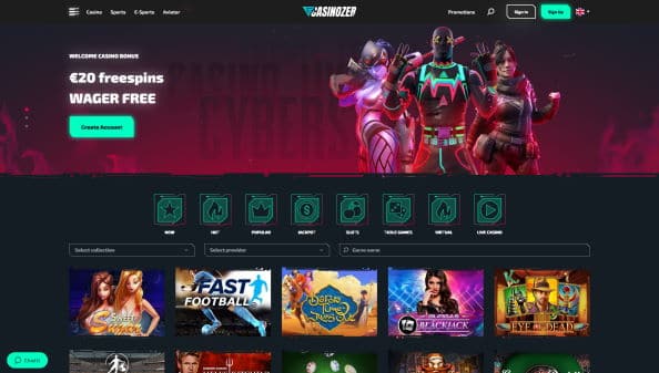 Établissement de jeux Casinozer